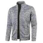 Casaco Masculino De Frio Com Zíper E Gola Em Pé - Promoção de Inverno 2025