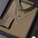 [PAGUE 2 LEVE 4] Camisa Polo Casual Elegance em Malha de Seda Gelo e Poliéster + BRINDES: Carteira e Relógio
