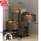 [Leve 2 Pague 1] Fruteira Articulada Multiuso 5 em 1 + BRINDE: Porta Tempero Giratório
