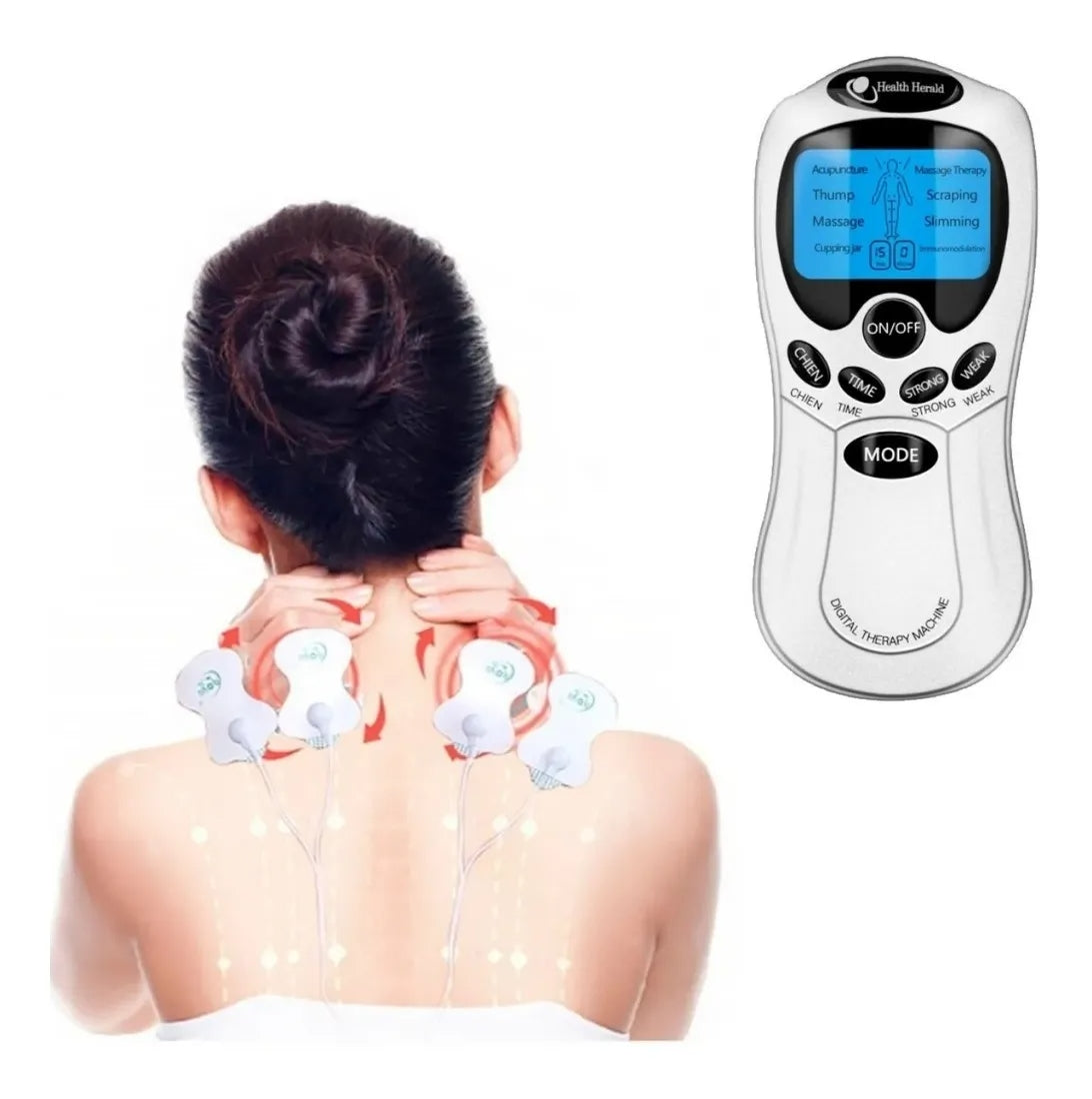 Aparelho Estimulador Muscular para Fisioterapia e Acupuntura Elétrica Portátil