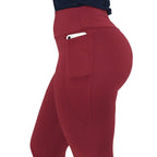 Calça Legging Feminina Térmica Flanelada com Bolsos