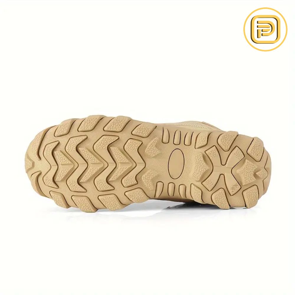 Kit Bota Tática Militar Volmar Masculina em Couro Legítimo e Nylon + BRINDES: Cinto, Carteira e Relógio Tático
