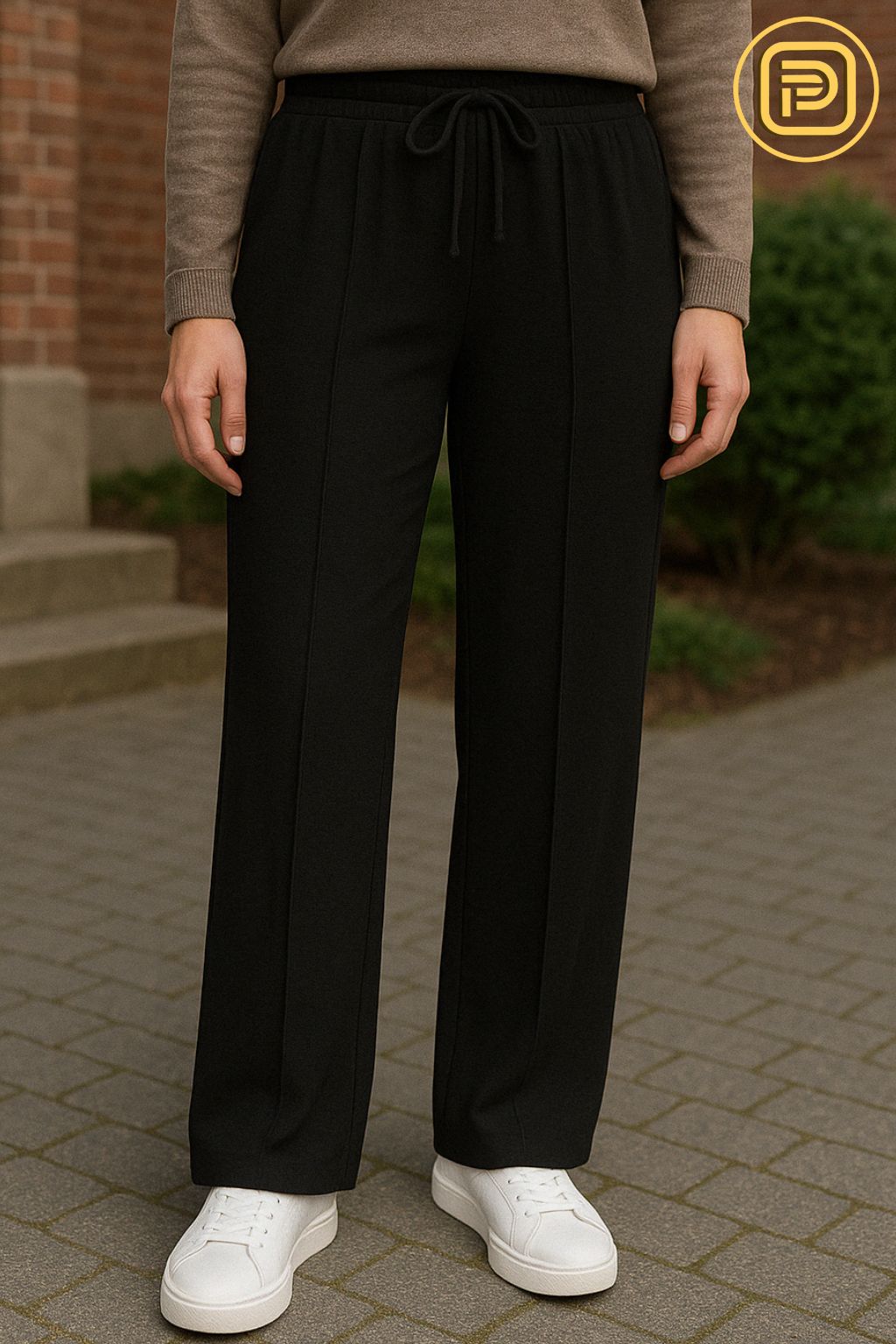 [PAGUE 2 LEVE 3] Calça Feminina Cibelle em Malha de Algodão Egípcio com Elastano (A Mais Confortável de 2025!)