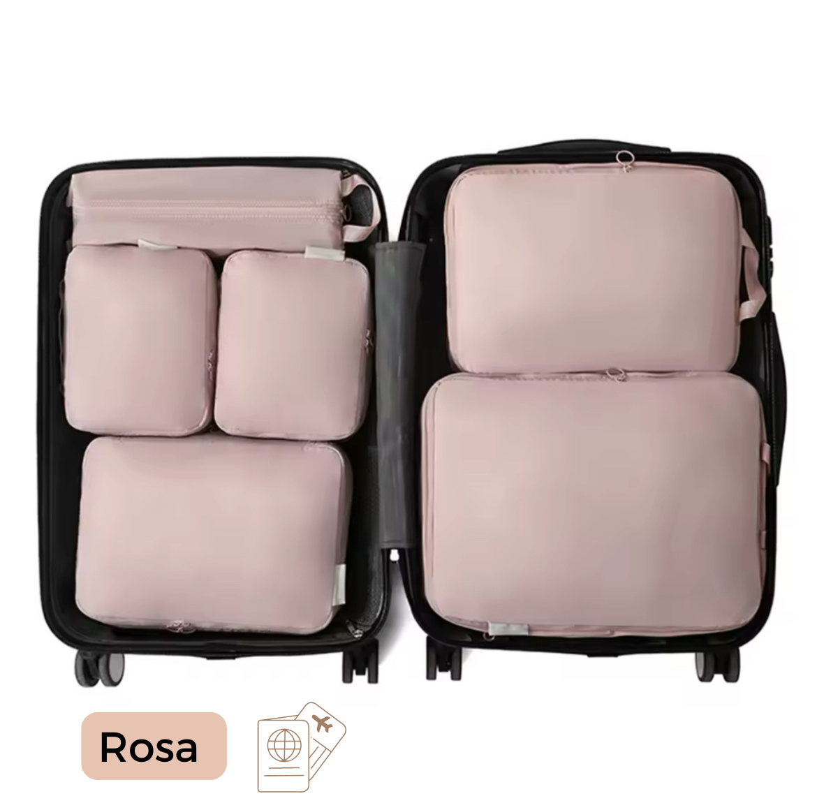 Kit de Organizadores de mala à prova d'água - 6 Pçs