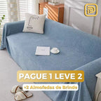 [PAGUE 1 LEVE 2] Capa de Sofá Leandra (Luxo Minimalista Para sua Sala de Estar) +BRINDES: 2 Capas Para Almofadas