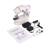 Mini Máquina Portátil Elétrica c/ Costura Reta Bivolt 110v/220v + MINI MESA EXTENSORA GRÁTIS
