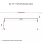 Secadora de Roupa 8 kg com timer ar quente e frio + Omo Lava Roupas de Brinde