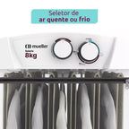 Secadora de Roupa 8 kg com timer ar quente e frio + Omo Lava Roupas de Brinde